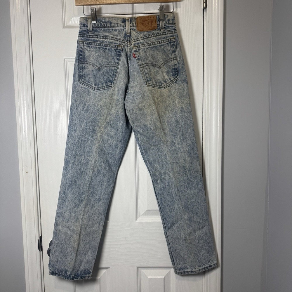 Vintage Levis 80s Jeans Mens 28x28 Acid Straight Red Tab USA STUDENT